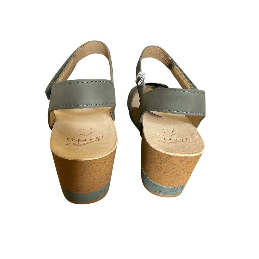 Dansko Stella Wedge Sandal in Sage Nubuck Size 9(40) Retro, Timeless, Romantic - Picture 6 of 12